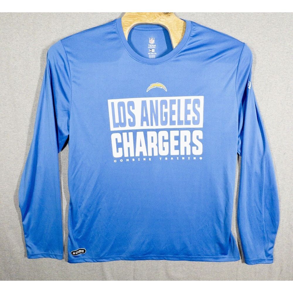 New Era NFL Combine Los Angeles Chargers Performance Long Sleeve Shirt Mens XXL‎
